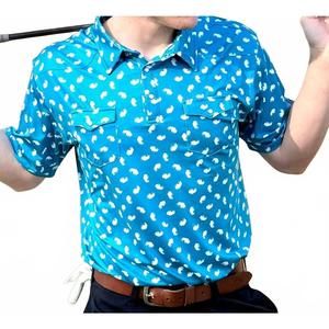 NEW RED DIRT HAT COMPANY buffalo short sleeve polo in blue